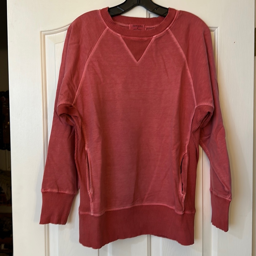 Red/salmon sweatshirt